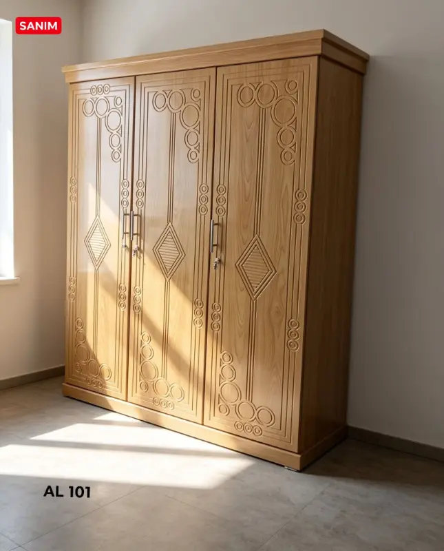 Modern 3 Door Almirah Price in Bangladesh | Sanim Furniture