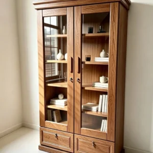 Modern Veneer Showcase | Stylish Showcase Furniture in Bangladesh