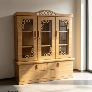 Stylish 3 Door Showcase Saiph Price in Bangladesh | Sanim Furniture