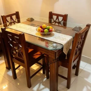 4 Chair Dining Table Phecda Price in Bangladesh | Sanim Furniture