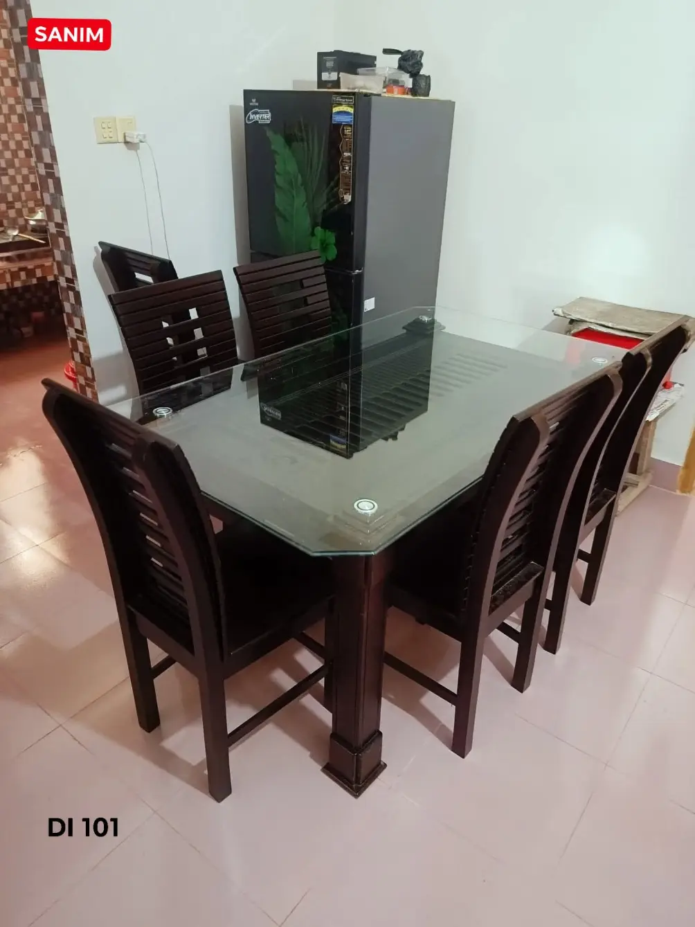 6 chair dining table hadar 6 Chair Dining Table Hadar Price in Bangladesh | Sanim Furniture